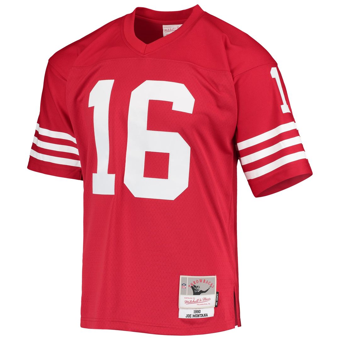 Men's San Francisco 49ers Joe Montana White 1990 Legacy Replica Jersey
