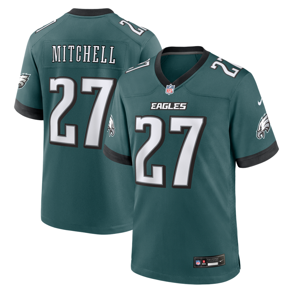 Men's Philadelphia Eagles Quinyon Mitchell Midnight Green Team