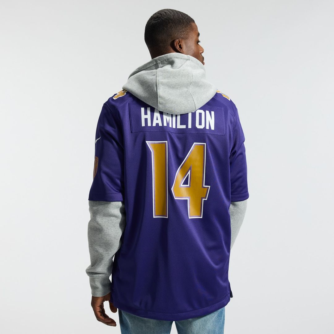 Men's Baltimore Ravens Kyle Hamilton Black Alternate