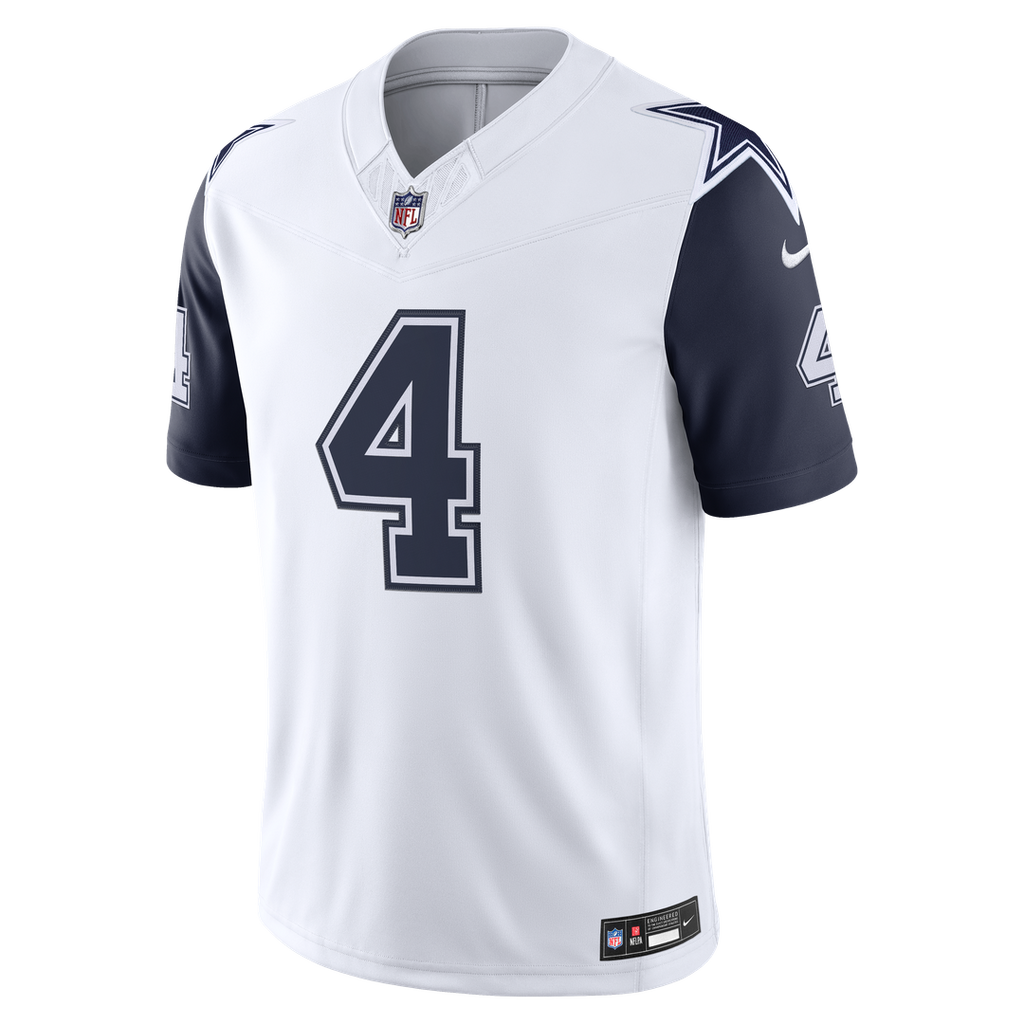 Men's Dallas Cowboys Dak Prescott Navy Team Vapor F.U.S.E. Stitched