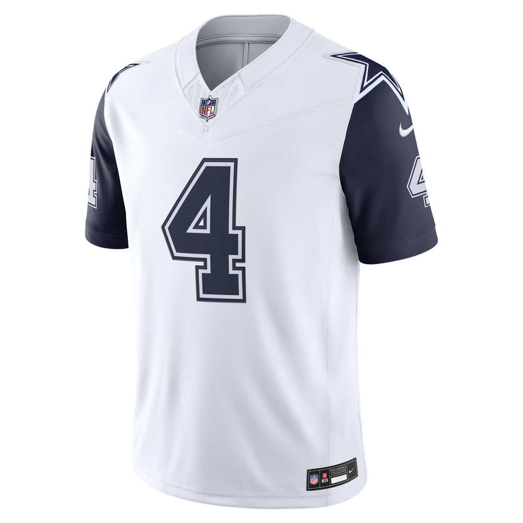 Men's Dallas Cowboys Dak Prescott Navy Team Vapor F.U.S.E. Stitched
