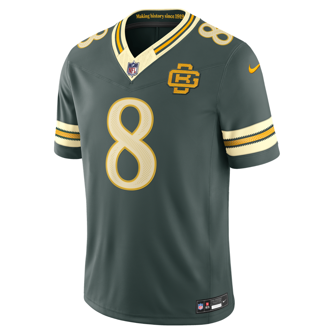 Men's Green Bay Packers Josh Jacobs Green 2026 Rivalries Collection Stitched