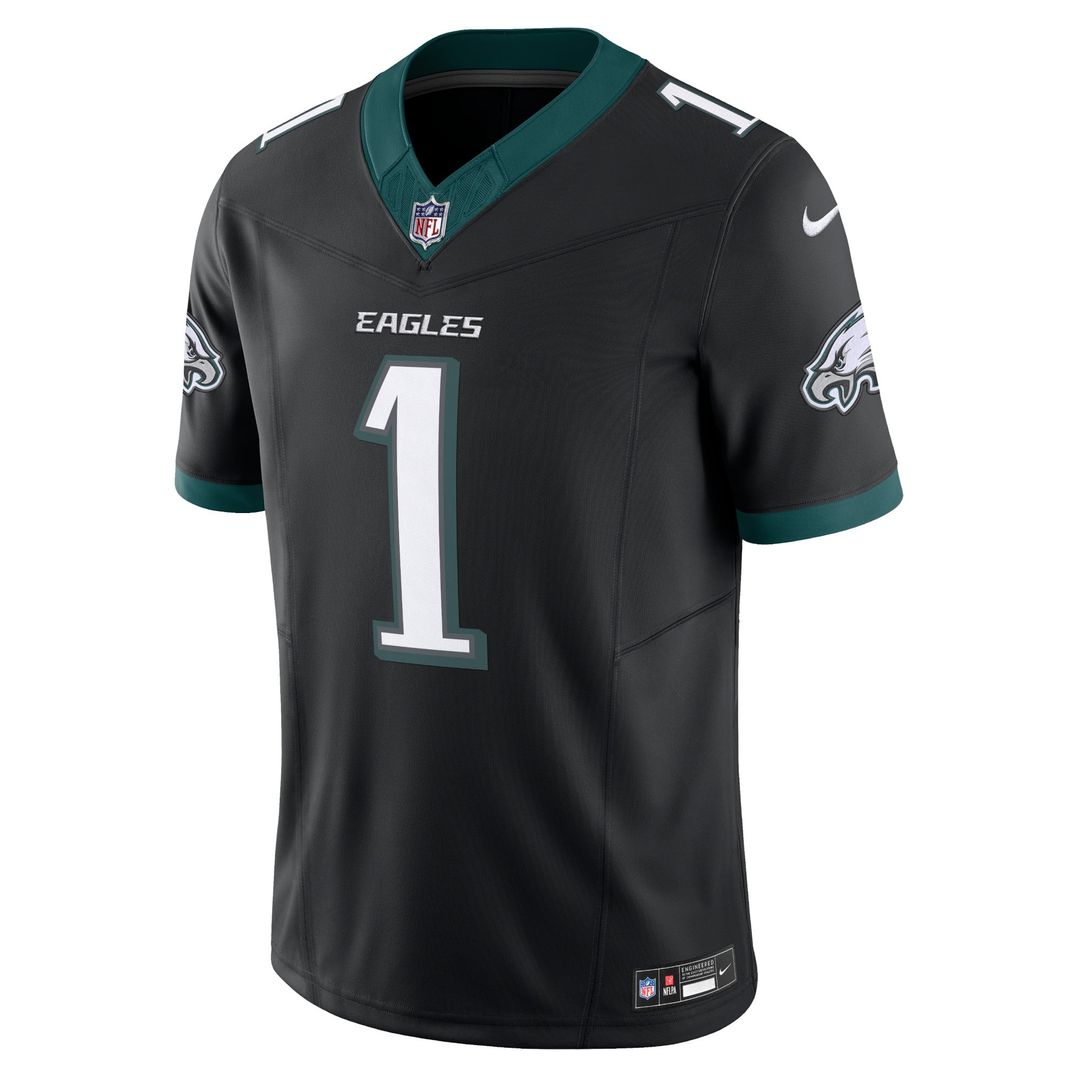 Men's Philadelphia Eagles Jalen Hurts Black Alternate Vapor F.U.S.E.