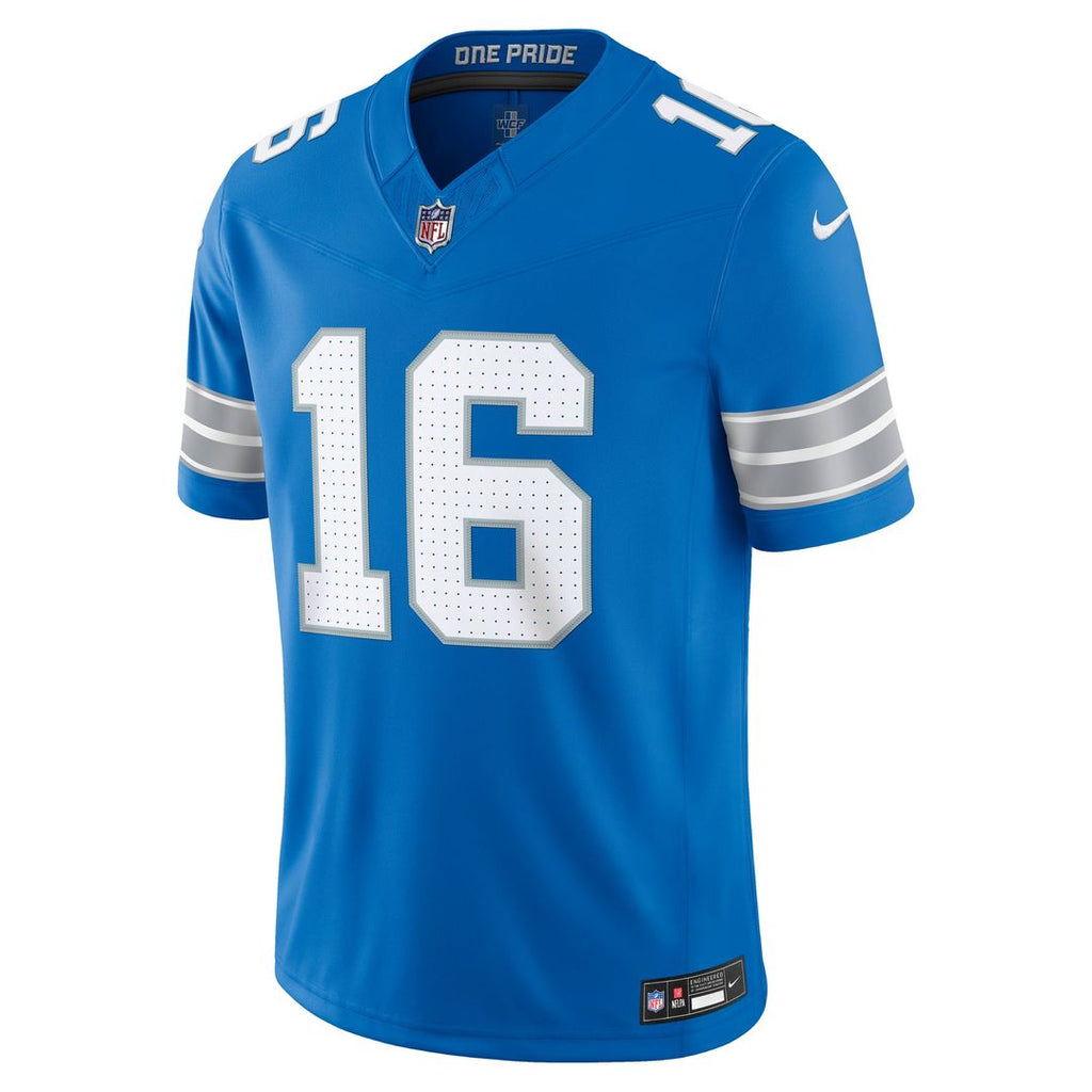 Men's Detroit Lions Jared Goff Black Alternate Vapor F.U.S.E. Stitched