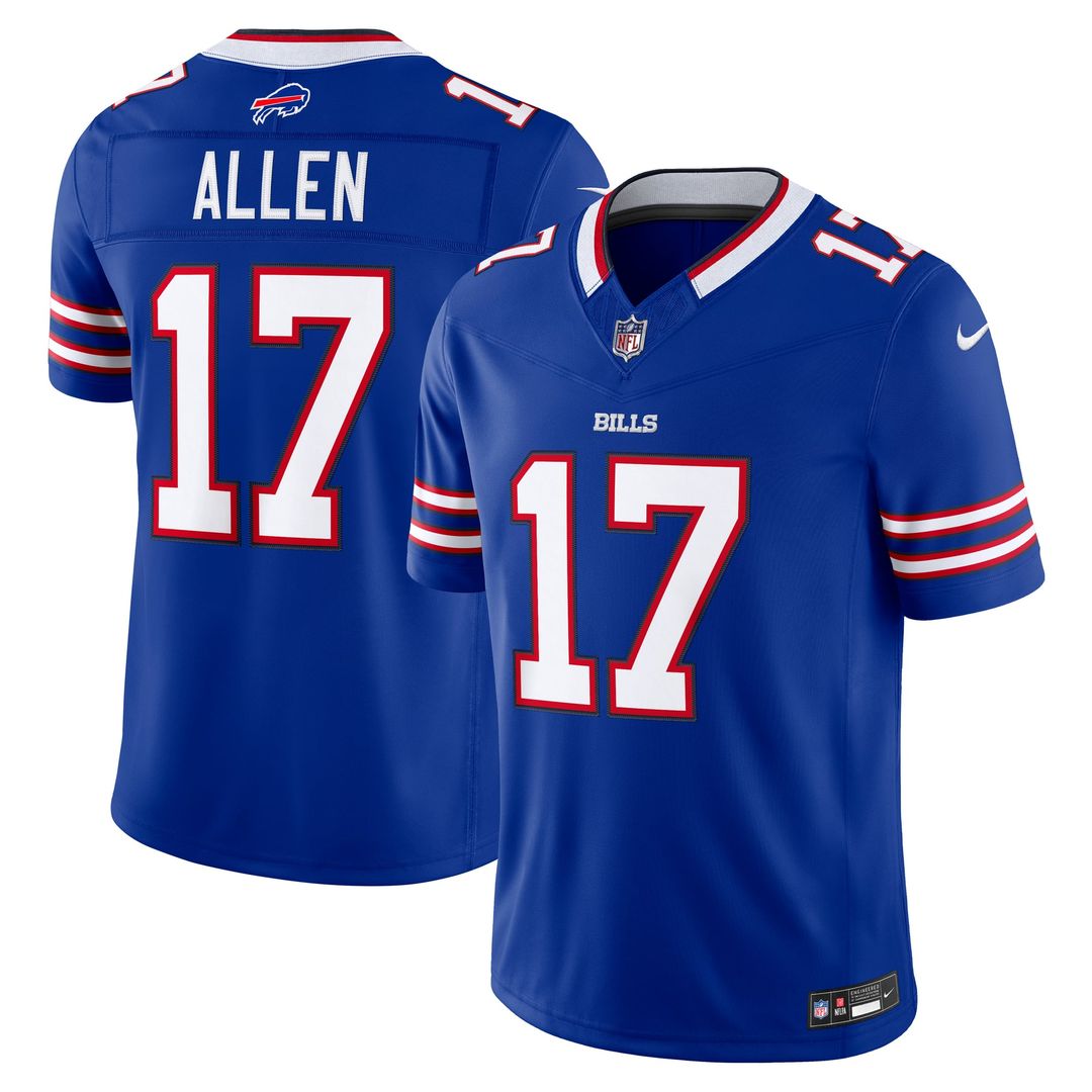 Men's Buffalo Bills Josh Allen Gray Nickel City Vapor F.U.S.E. Stitched