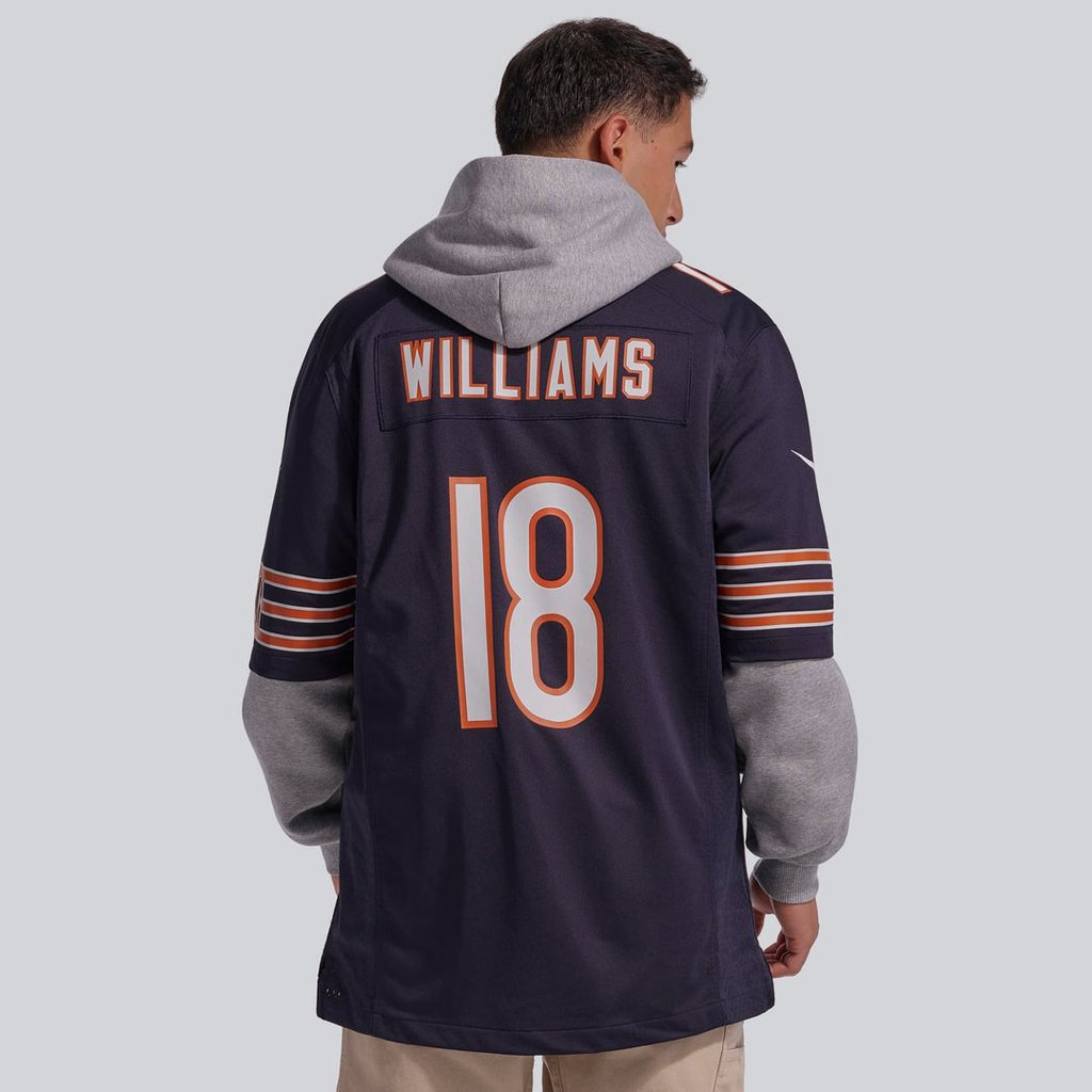 Men's Chicago Bears Caleb Williams White First Round Pick Player
