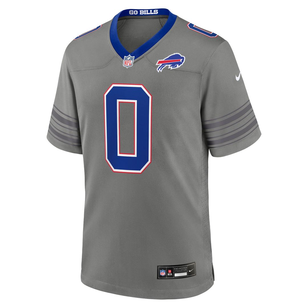 Men's Buffalo Bills Keon Coleman Gray Nickel City
