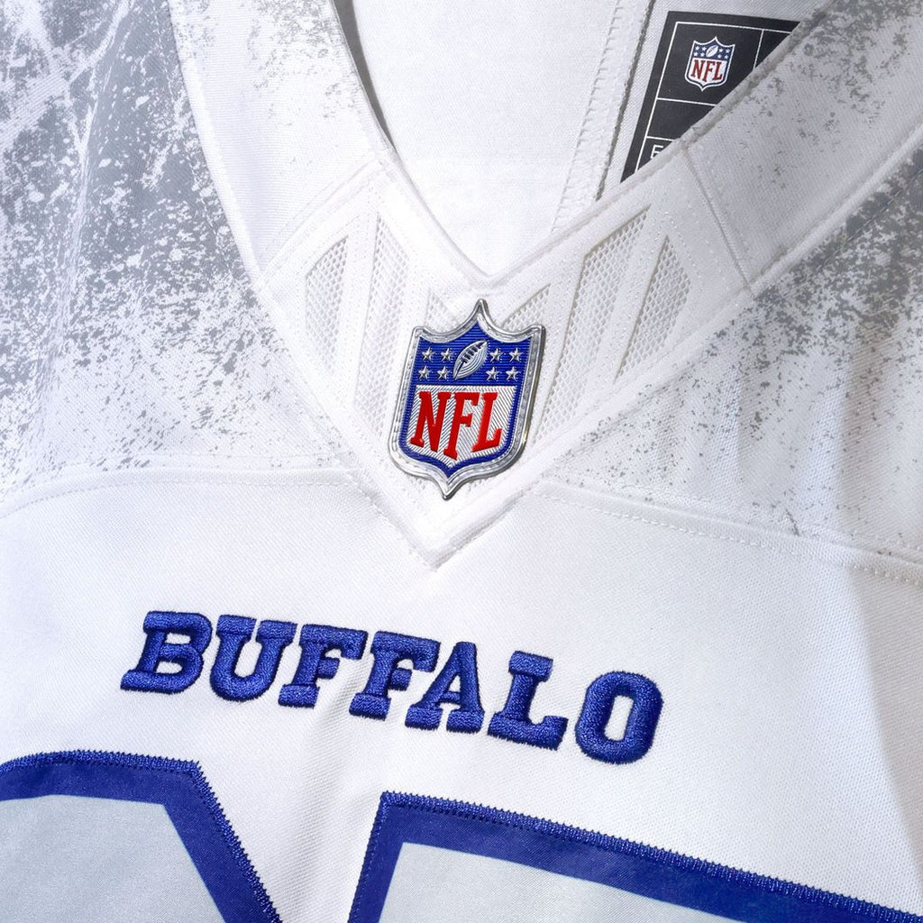 Men's Buffalo Bills Keon Coleman White Rivalries Collection Stitched