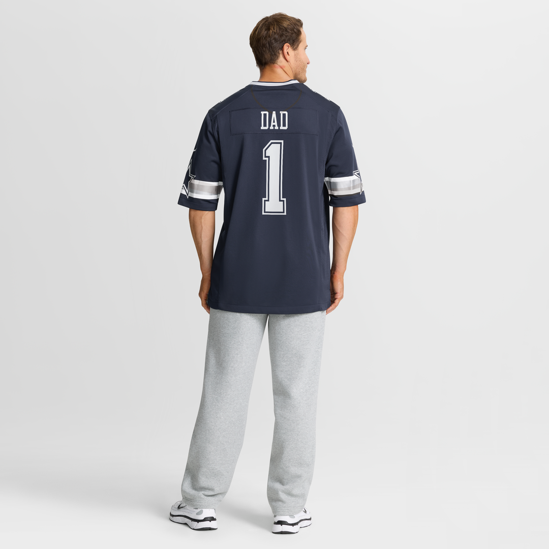 Men's Dallas Cowboys Number 1 Dad Navy