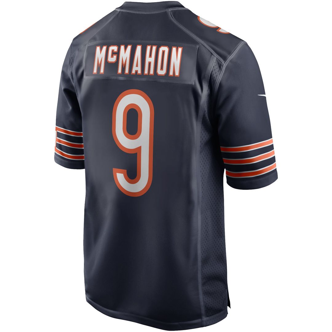 Men's Chicago Bears Jim McMahon Navy Game Retired Player Jersey