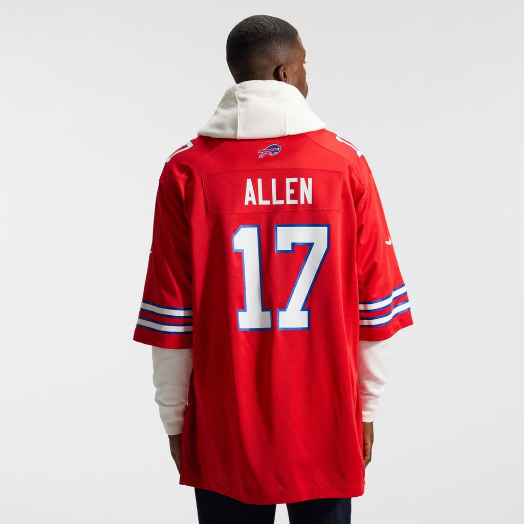 Men's Buffalo Bills Josh Allen White Game Player Jersey