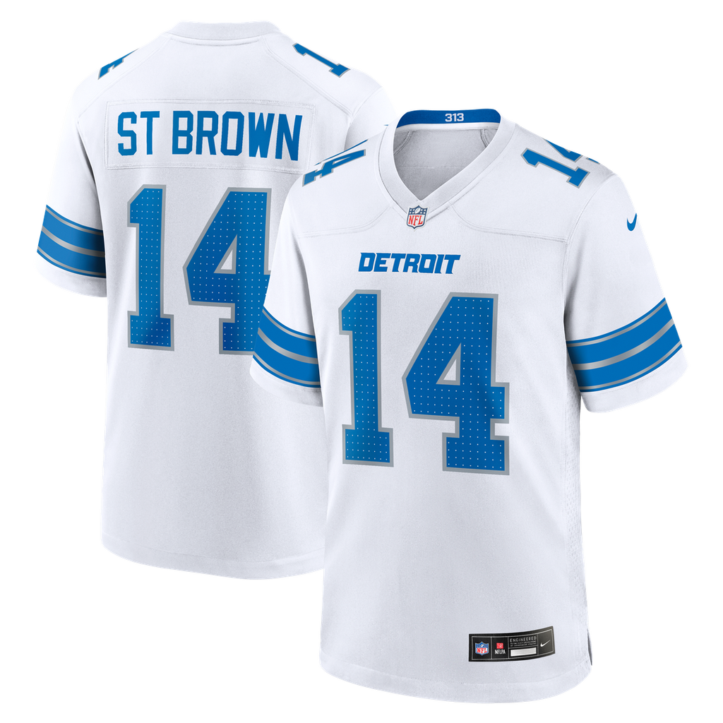 Men's Detroit Lions Amon-Ra St. Brown Blue