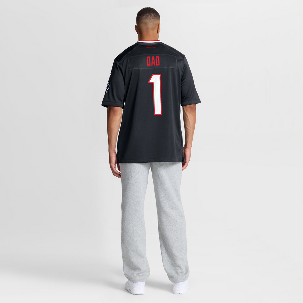 Men's Houston Texans Navy #1 Dad