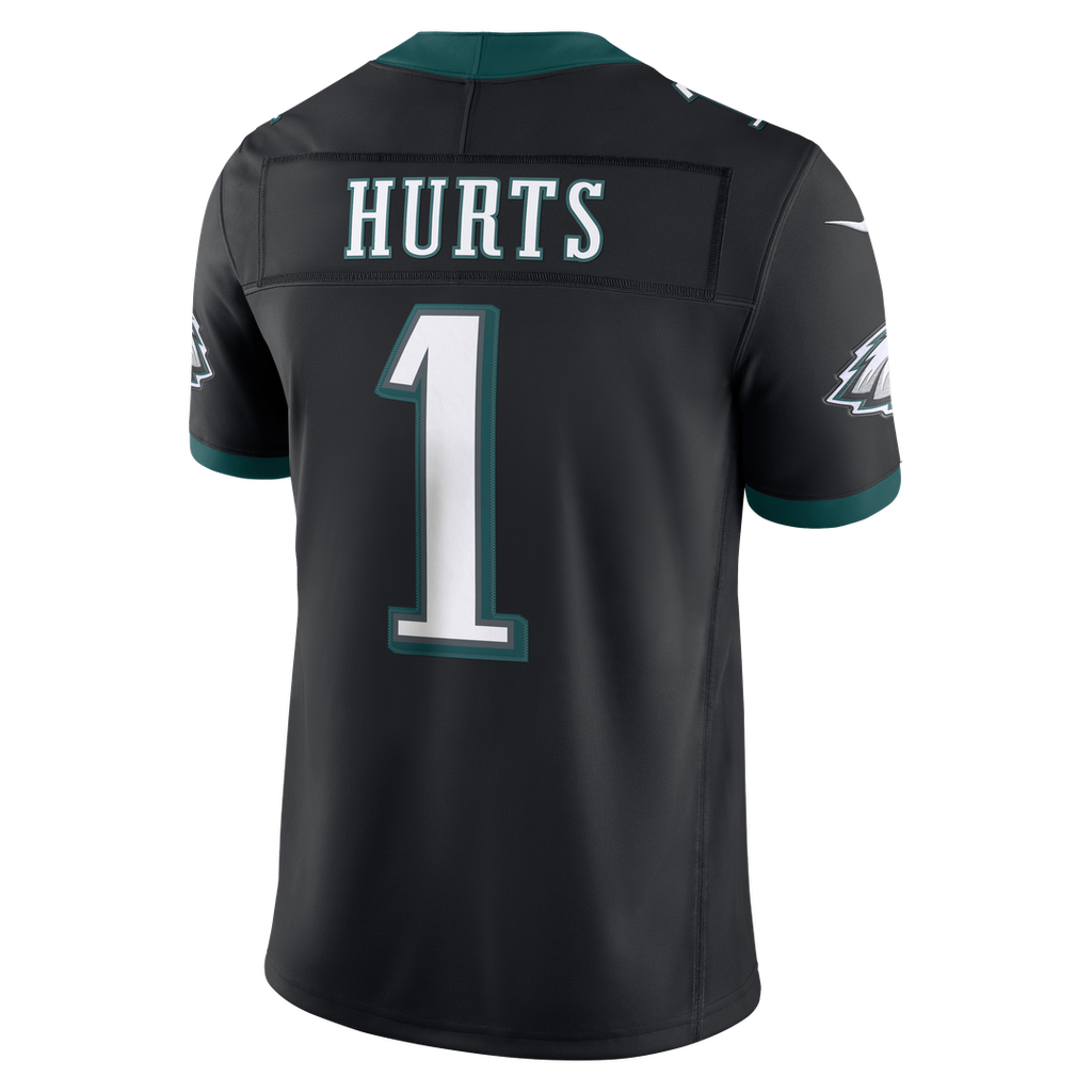 Men's Philadelphia Eagles Jalen Hurts Black Alternate Vapor F.U.S.E. Stitched