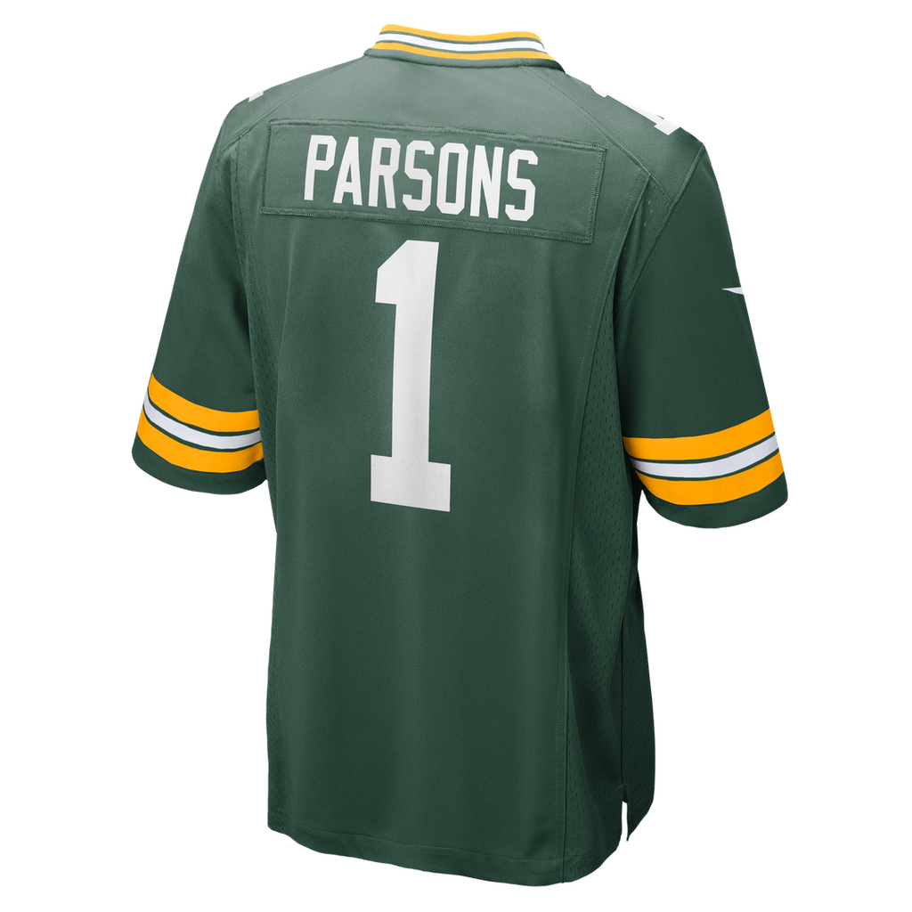 Men's Green Bay Packers Micah Parsons White Game Player Jersey