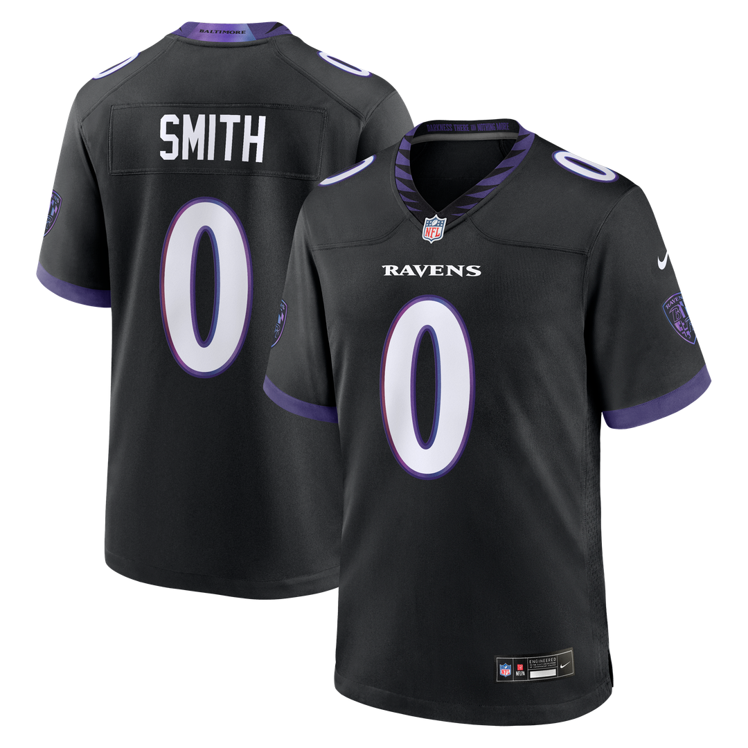 Men's Baltimore Ravens Roquan Smith Black Alternate