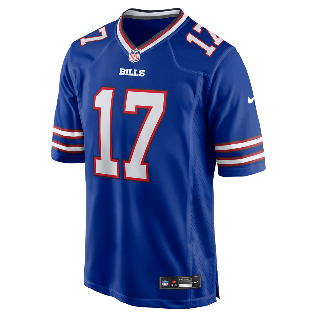Men's Buffalo Bills Josh Allen White White Game Player Jersey