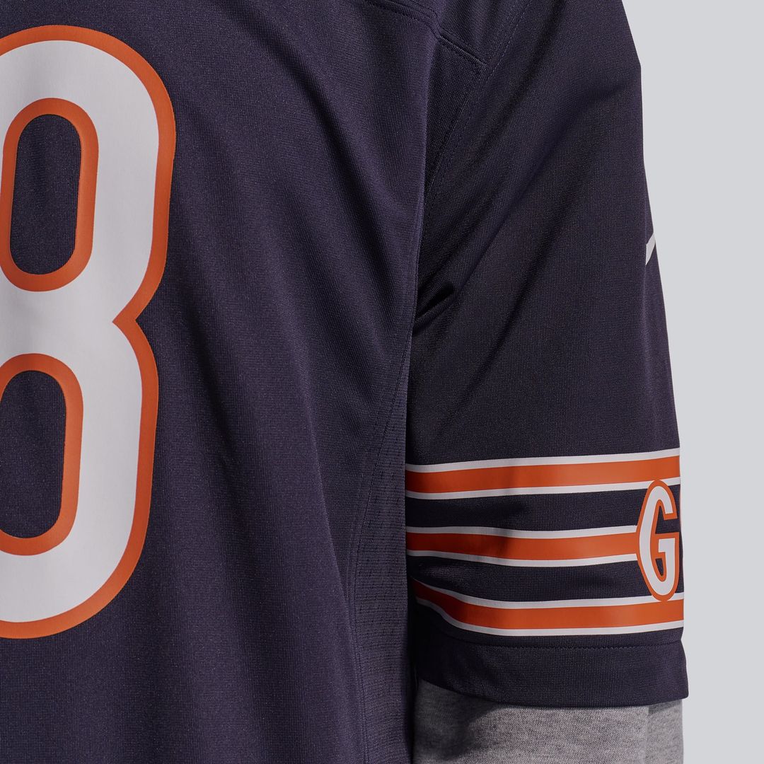 Men's Chicago Bears Caleb Williams White First Round Pick Player