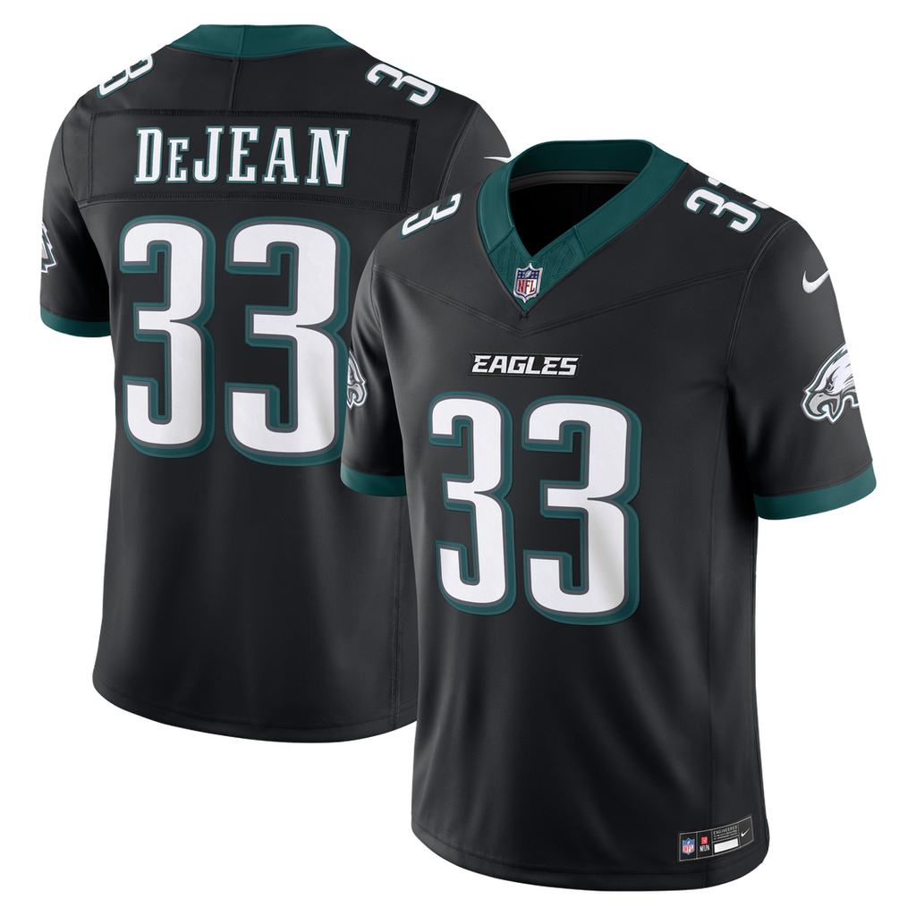 Men's Philadelphia Eagles Cooper DeJean Kelly Green Alternate Vapor F.U.S.E. Stitched