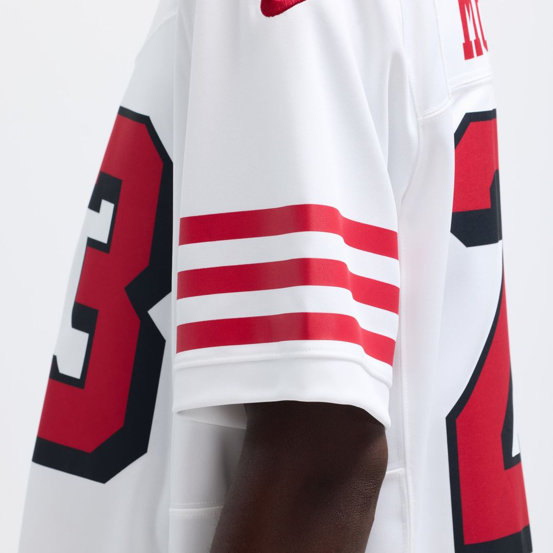 Men's San Francisco 49ers Christian McCaffrey White Vapor F.U.S.E. Limited 2nd Alternate Jersey