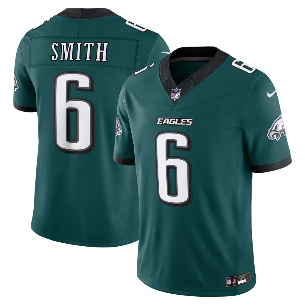 Men's Philadelphia Eagles DeVonta Smith Black Alternate Vapor F.U.S.E. Stitched