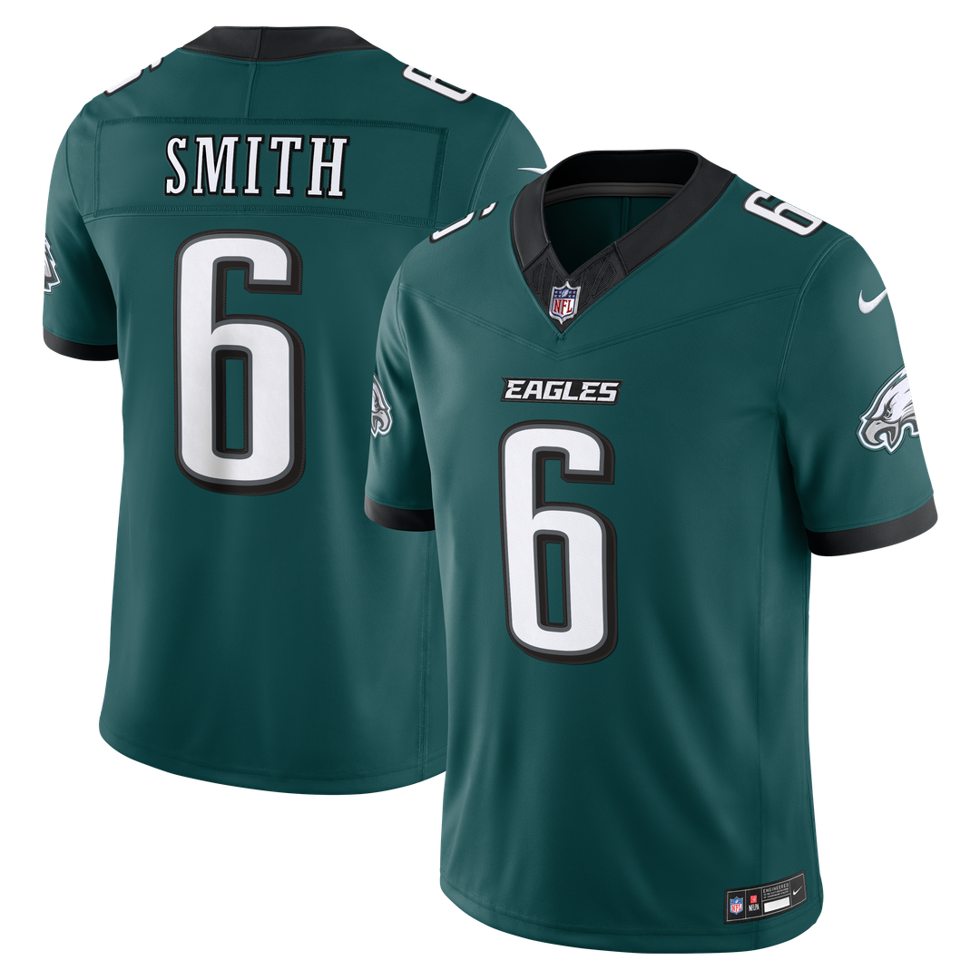 Men's Philadelphia Eagles DeVonta Smith Black Alternate Vapor F.U.S.E. Stitched