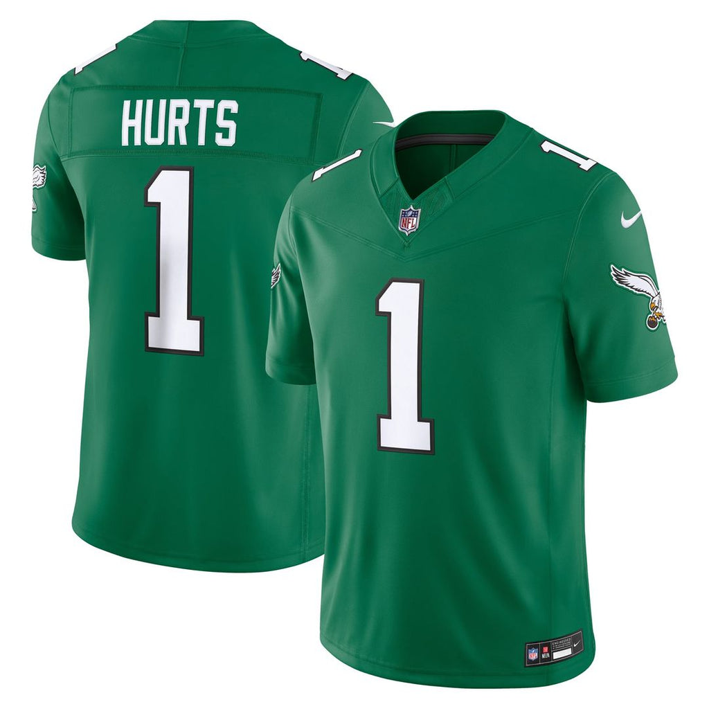 Men's Philadelphia Eagles Jalen Hurts White Vapor F.U.S.E. Stitched