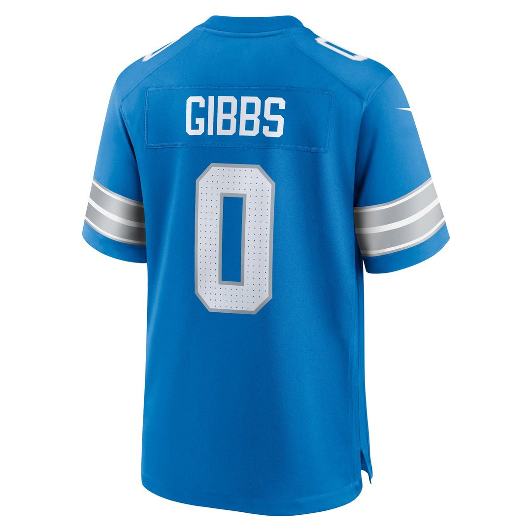 Men's Detroit Lions Jahmyr Gibbs White Game Player Jersey