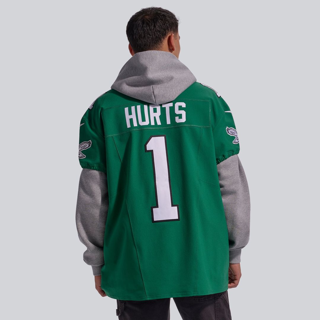 Men's Philadelphia Eagles Jalen Hurts Kelly Green Alternate Vapor F.U.S.E. Elite Jersey