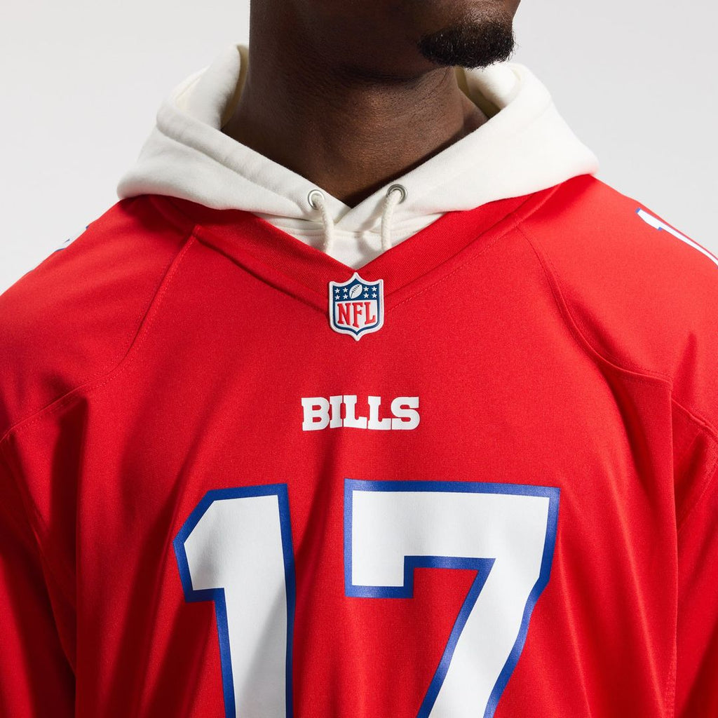 Men's Buffalo Bills Josh Allen White White Game Player Jersey