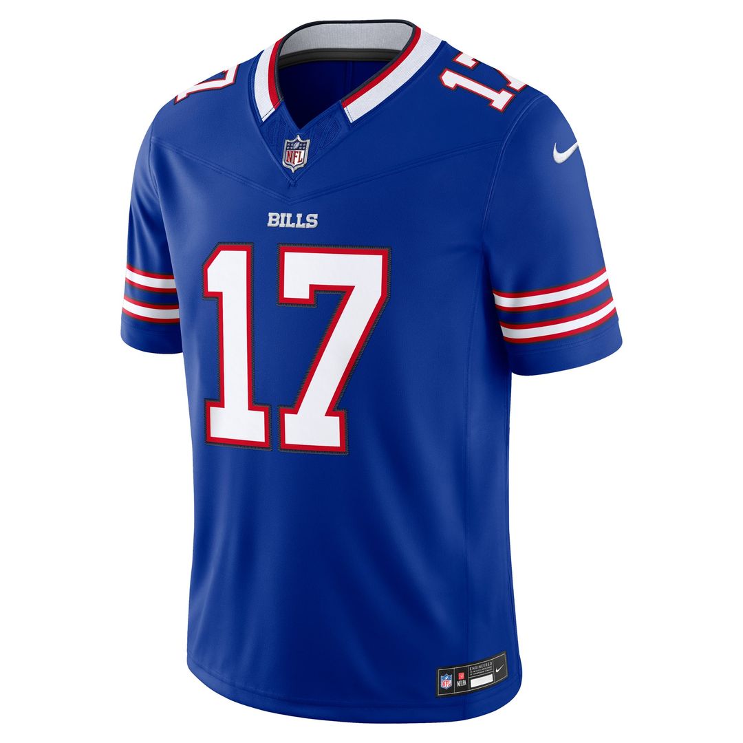 Men's Buffalo Bills Josh Allen White Vapor F.U.S.E. Stitched