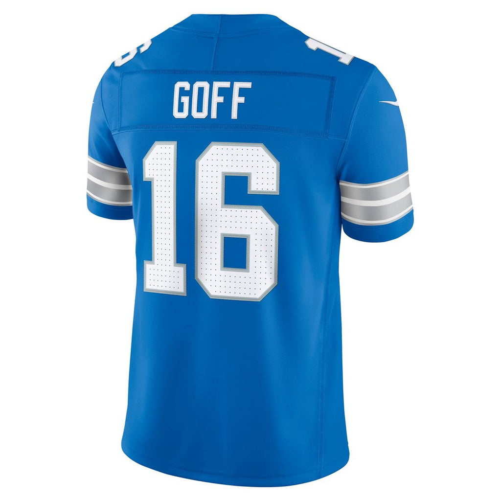 Men's Detroit Lions Jared Goff Black Alternate Vapor F.U.S.E. Stitched