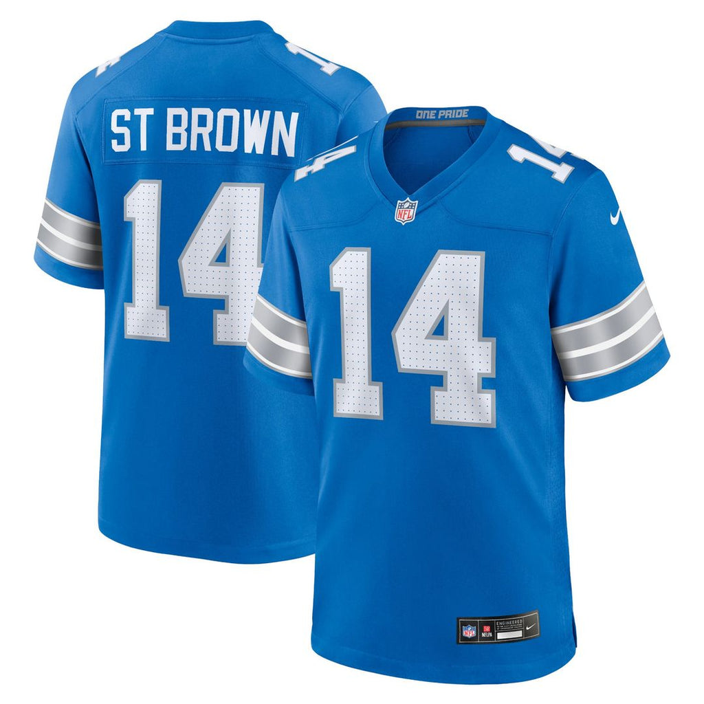 Men's Detroit Lions Amon-Ra St. Brown Blue