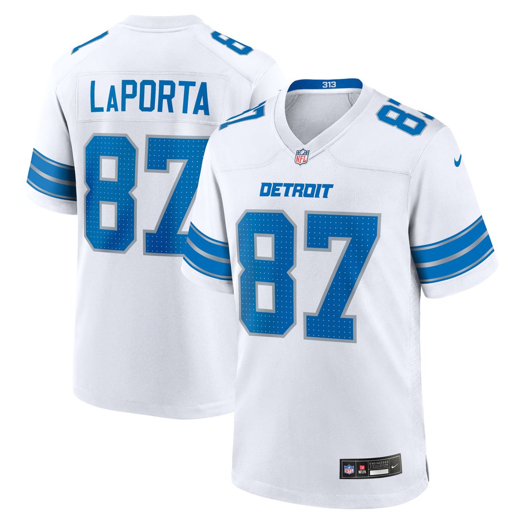 Men's Detroit Lions Sam LaPorta Black 2nd Alternate
