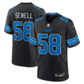 Men's Detroit Lions Penei Sewell Black 2nd Alternate