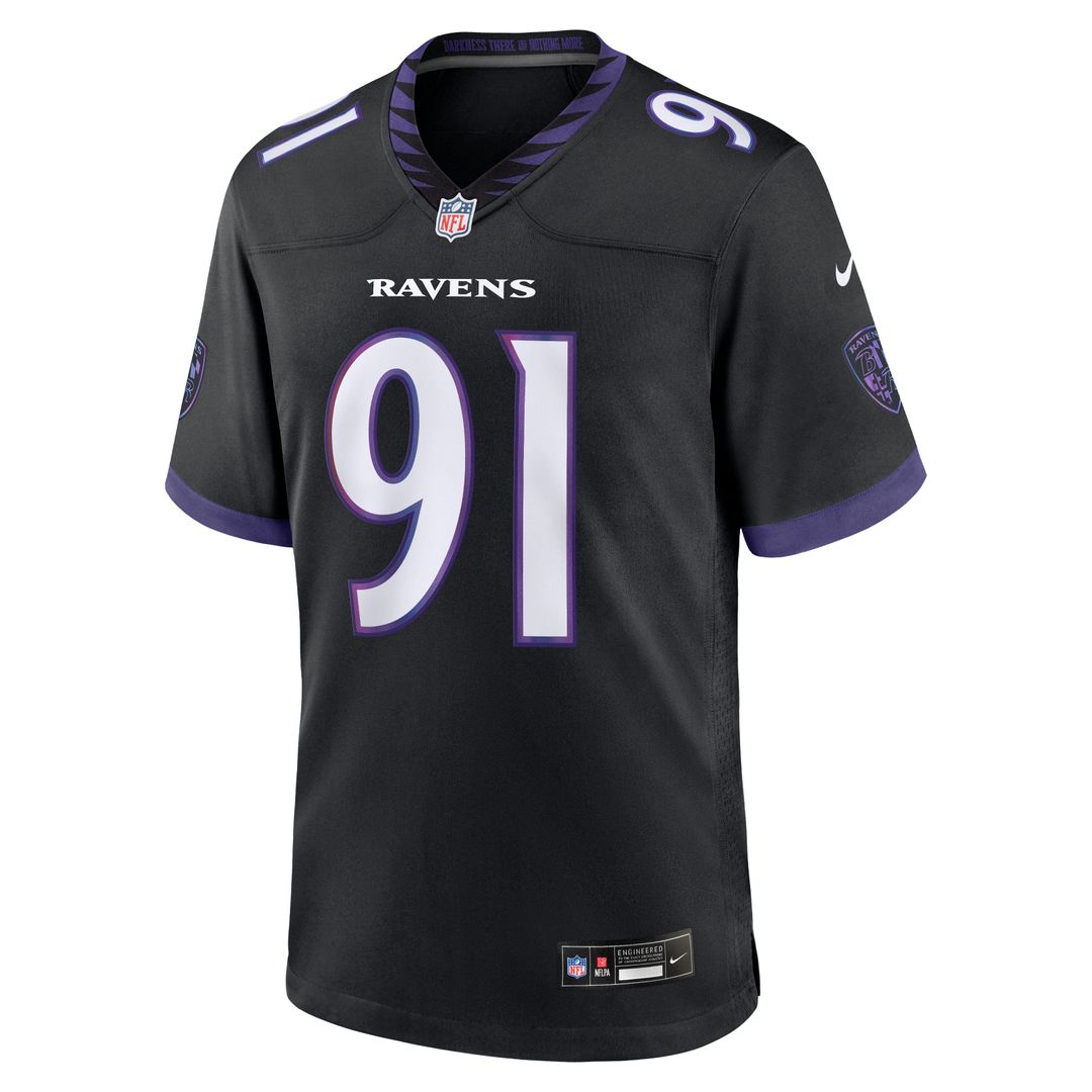 Men's Baltimore Ravens Trey Hendrickson Purple Team