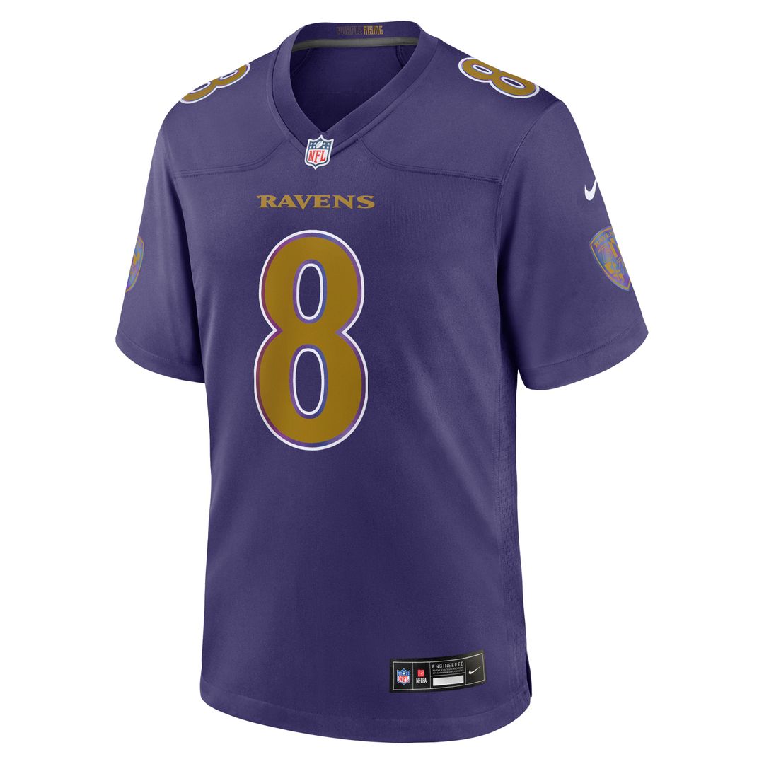 Men's Baltimore Ravens Lamar Jackson Purple Alternate