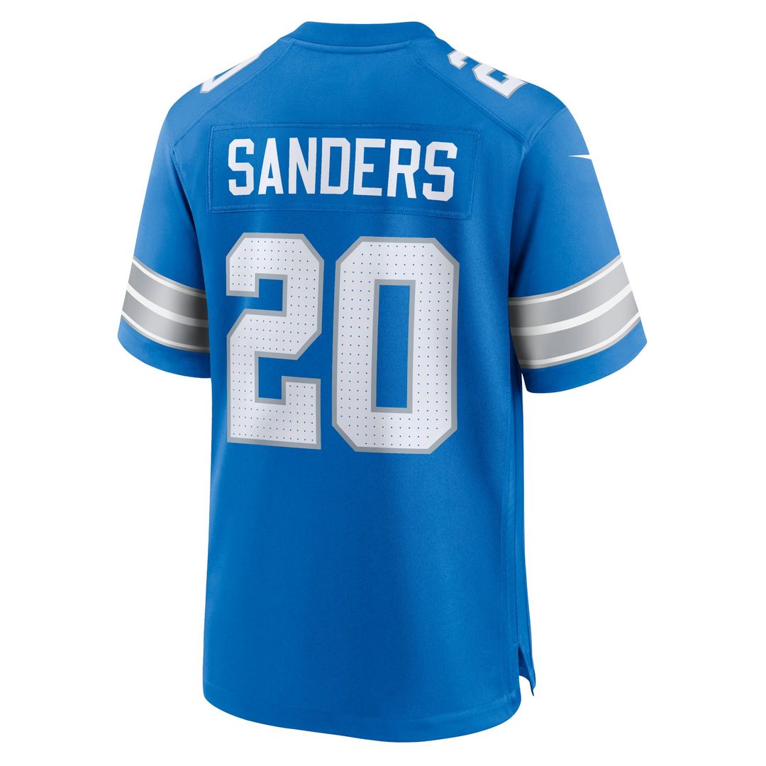 Men's Detroit Lions Barry Sanders Black 2nd Alternate Retired Player