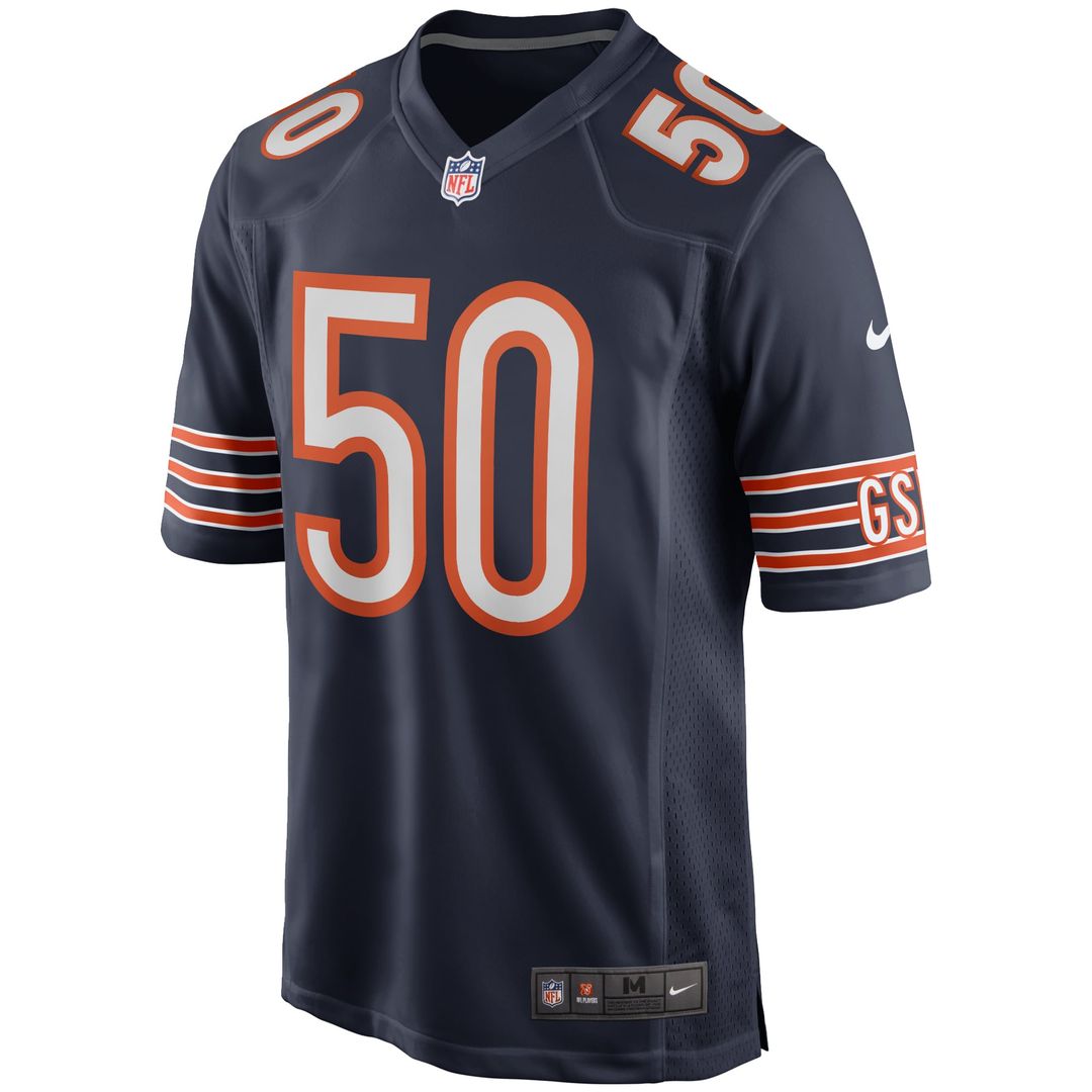 Men's Chicago Bears Mike Singletary Navy Game Retired Player Jersey