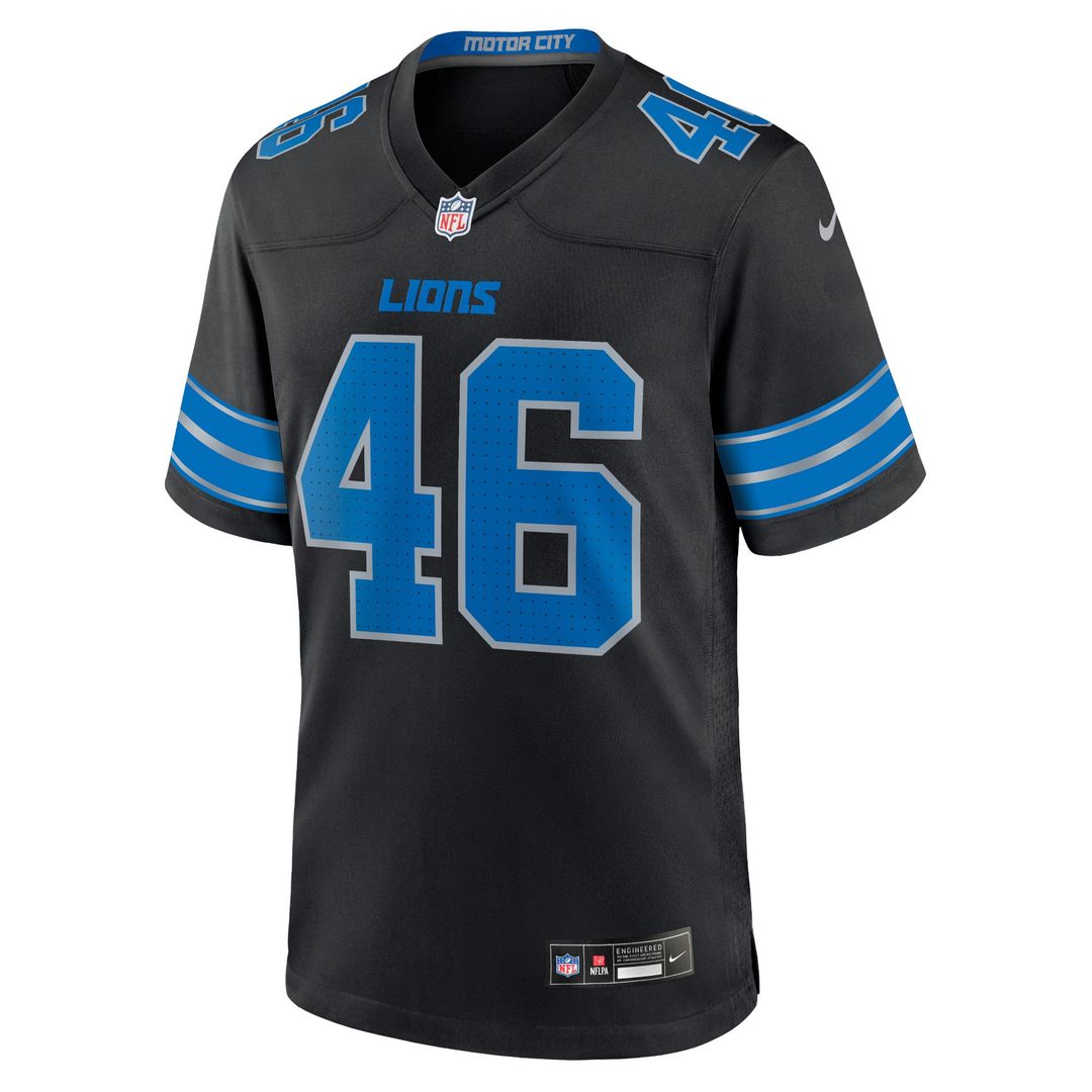 Men's Detroit Lions Jack Campbell Blue