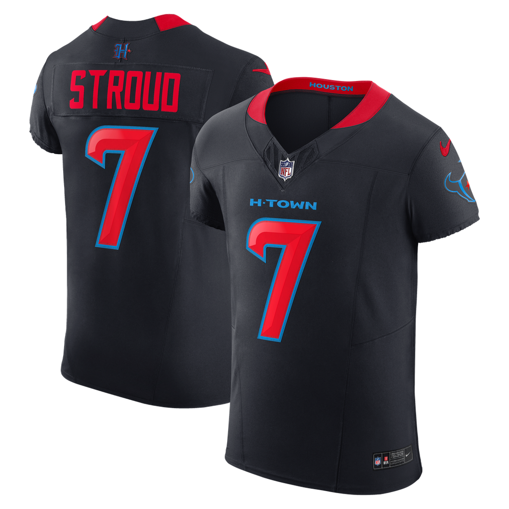 Men's Houston Texans C.J. Stroud Navy Alternate 2 Vapor F.U.S.E. Elite Jersey