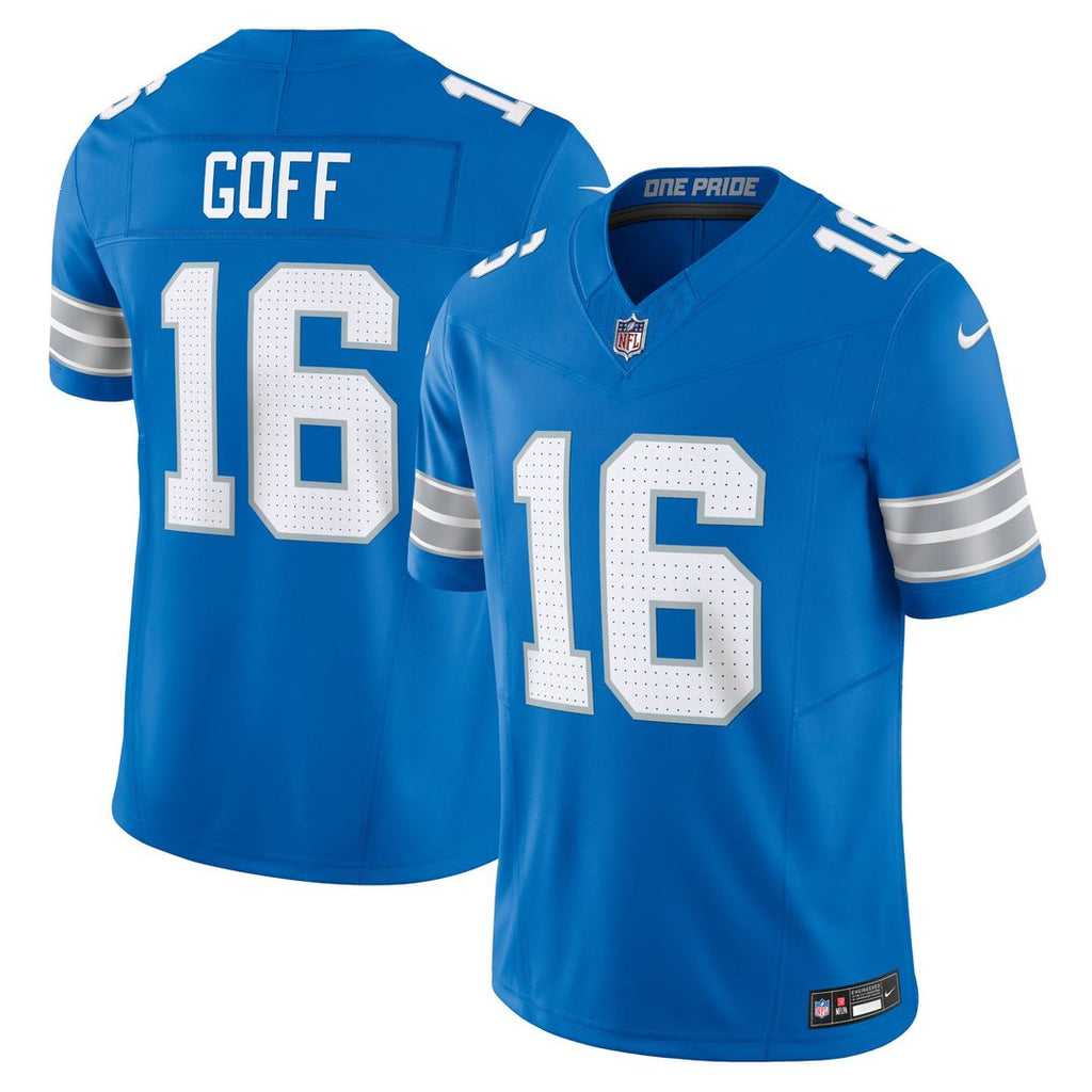 Men's Detroit Lions Jared Goff Blue Vapor F.U.S.E.