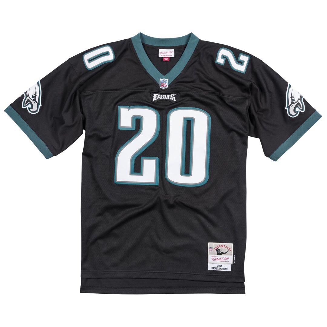 Men's Philadelphia Eagles Brian Dawkins Black Legacy Replica Jersey