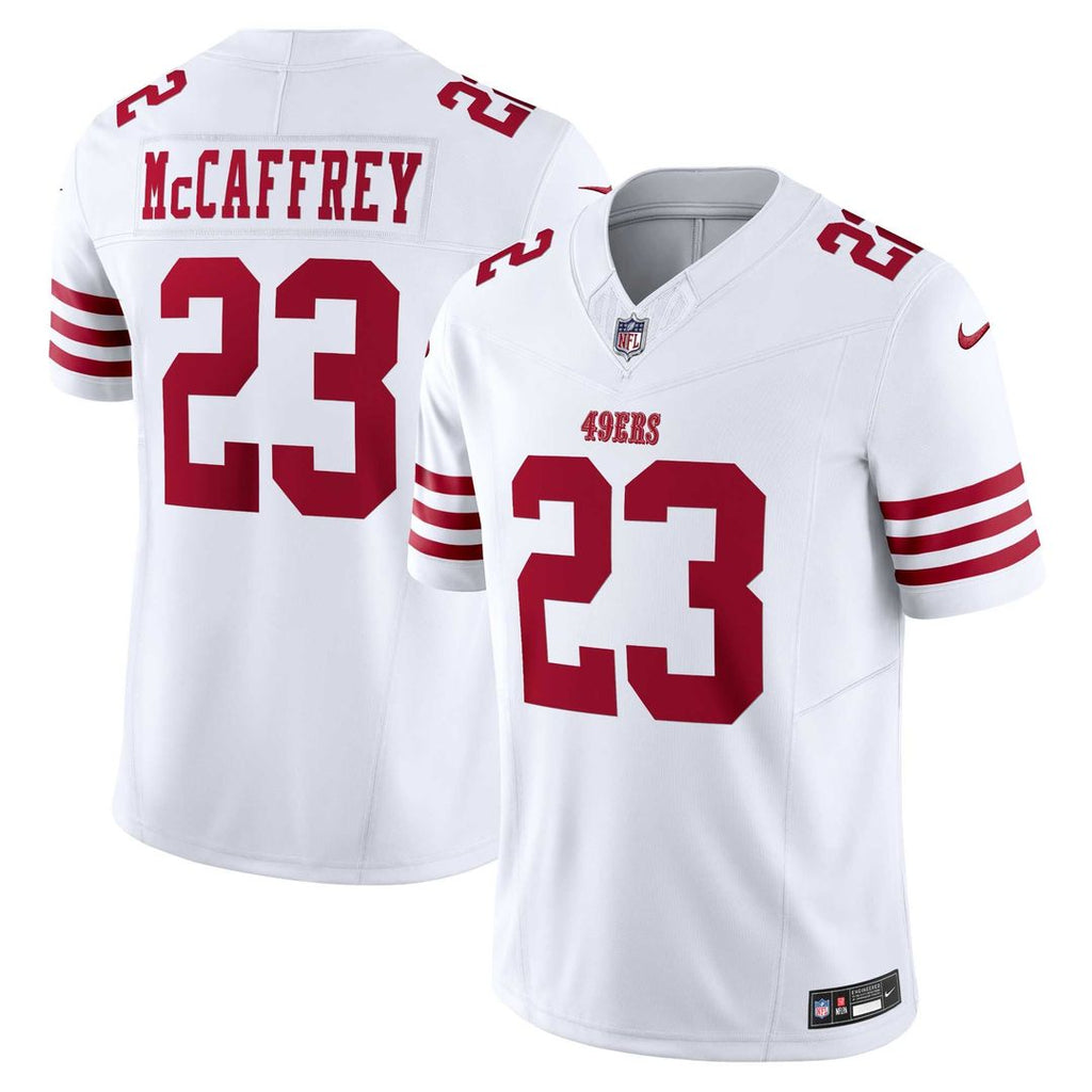 Men's San Francisco 49ers Christian McCaffrey White Vapor F.U.S.E.
