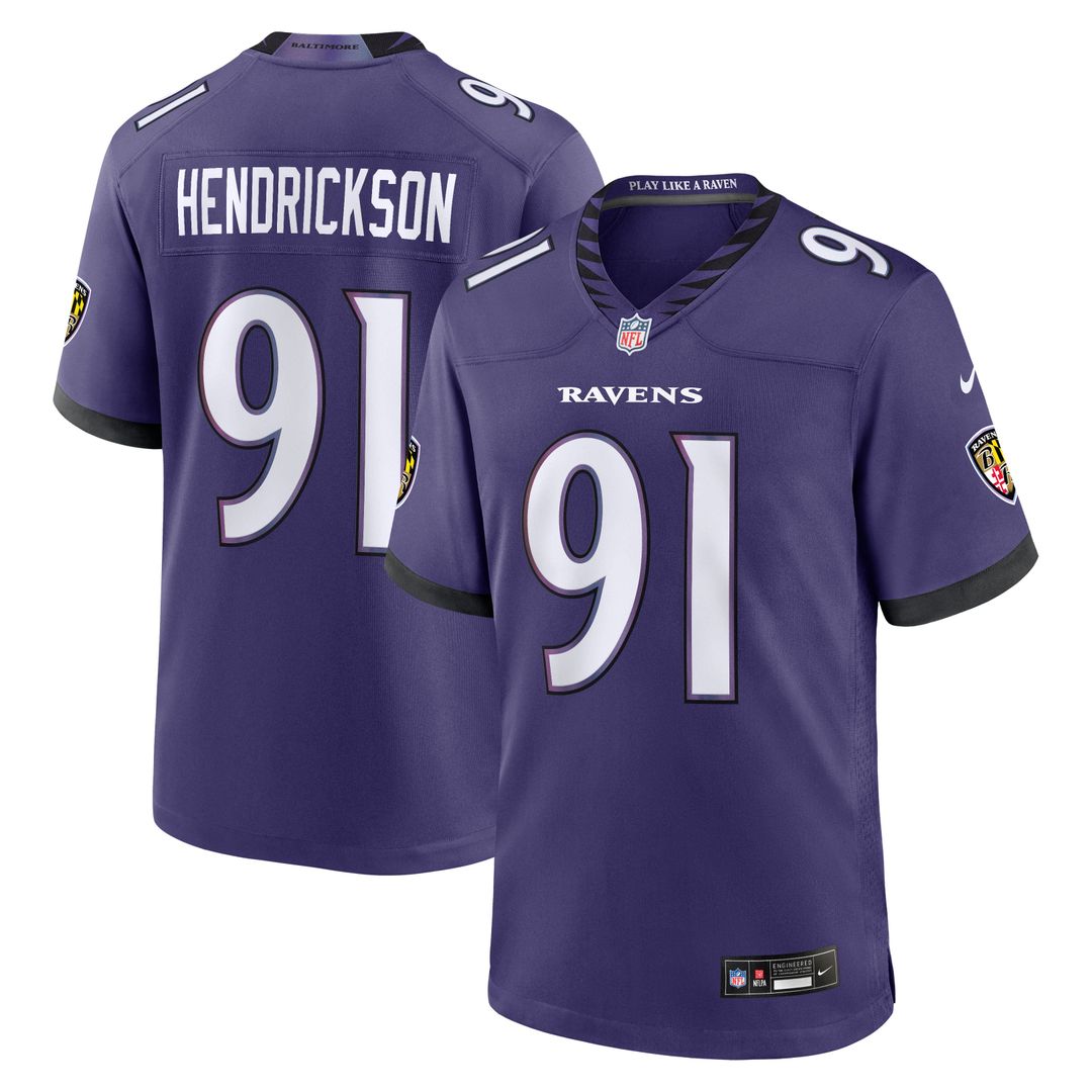 Men's Baltimore Ravens Trey Hendrickson Black Alternate