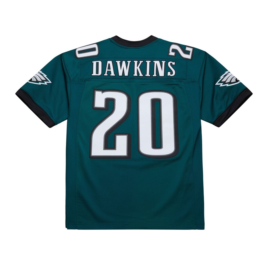 Men's Philadelphia Eagles Brian Dawkins Green 2007 Authentic Throwback Retired Player Jersey