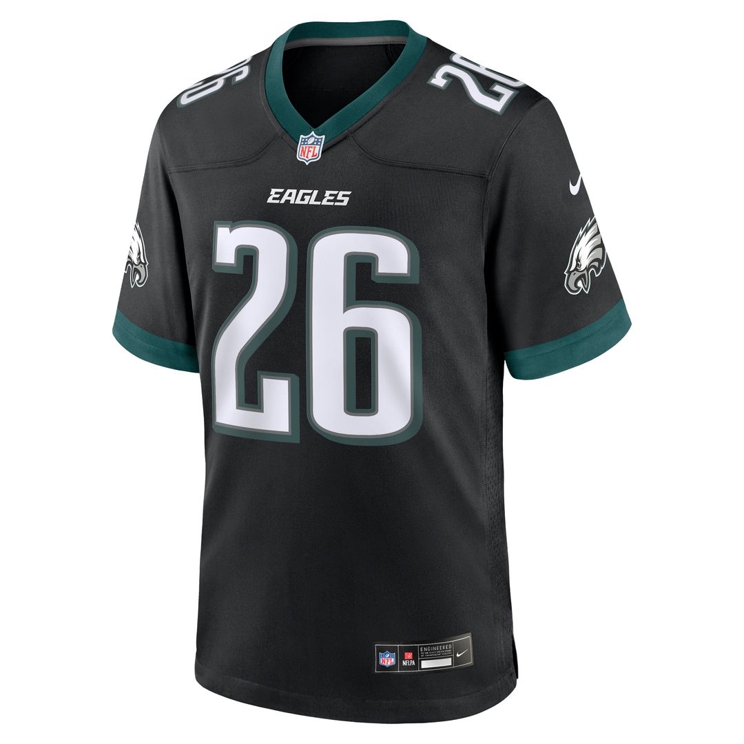 Men's Philadelphia Eagles Saquon Barkley Midnight Green Game Player Jersey