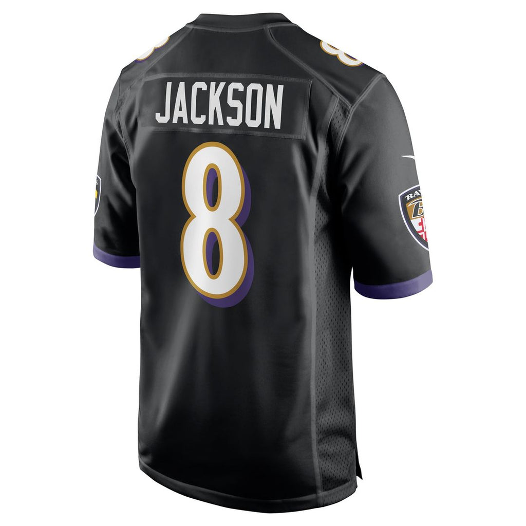 Men's Baltimore Ravens Lamar Jackson Black Alternate