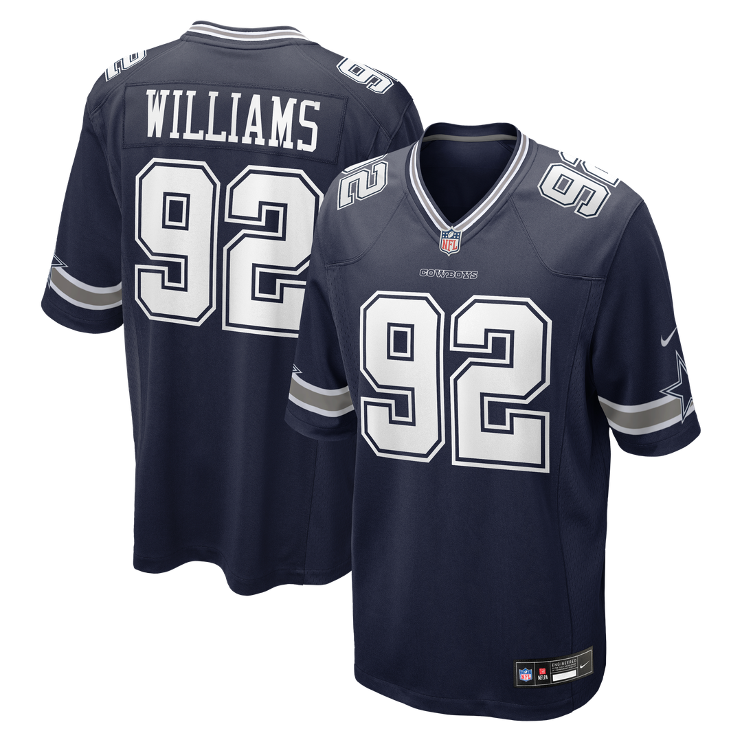Men's Dallas Cowboys Quinnen Williams White