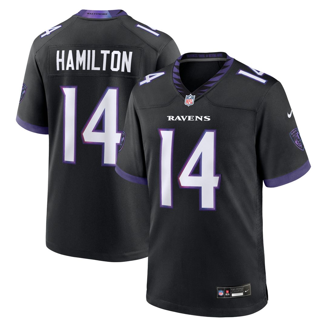 Men's Baltimore Ravens Kyle Hamilton Purple Alternate